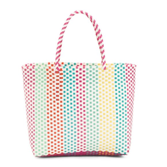 LULLA COLLECTION Pink Multi Domino Tote - Picture 1 of 2